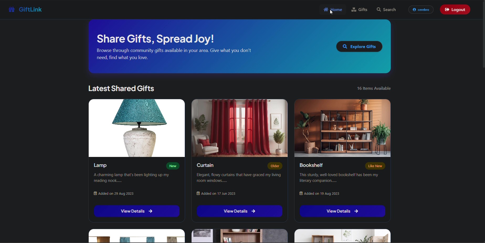 Giftlink app